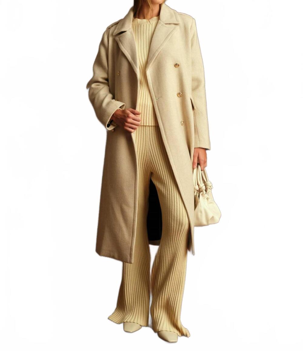 NEW DELUC aaron trench coat in ecru